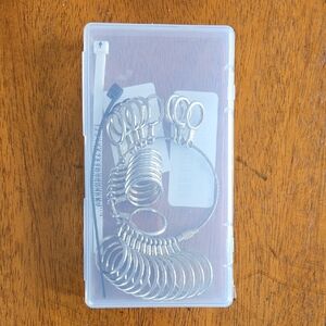 Metal Ring Sizer Set - Clear Case